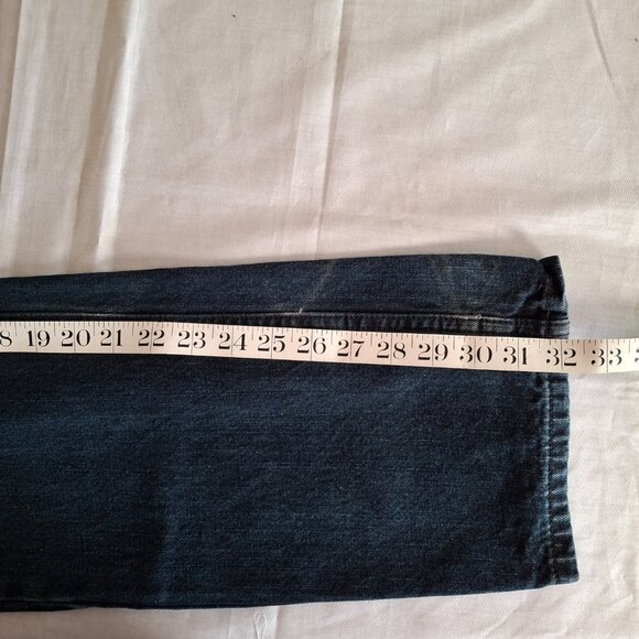 Mens Denim Blue Jeans Adam Levine The Dean 38 Waist 32 Length Lightly Distressed - Picture 12 of 12